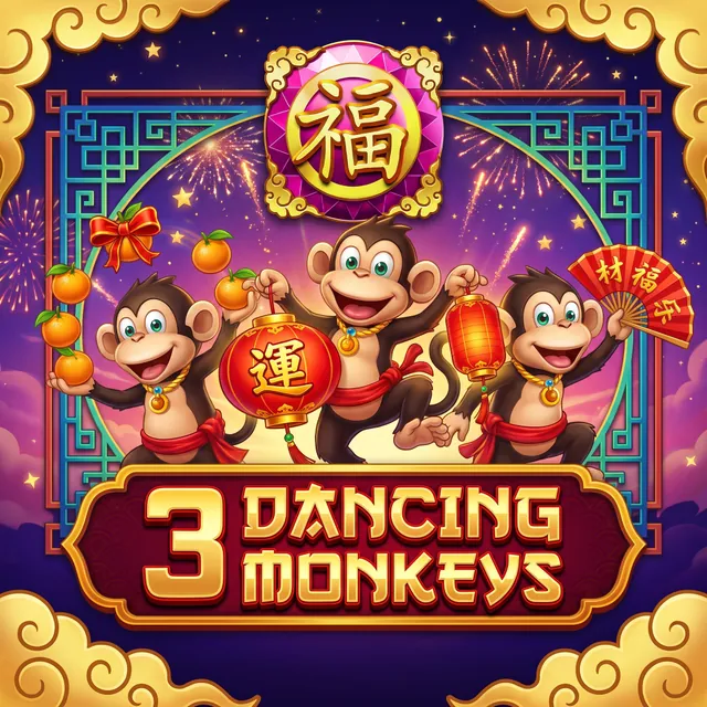 3 Dancing Monkeys slot artwork