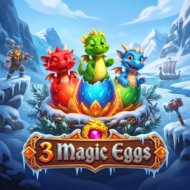 3 Magic Eggs slot artwork
