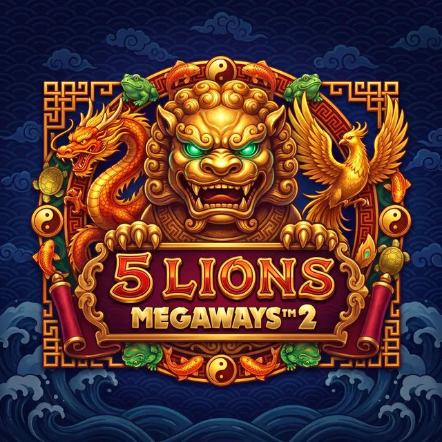 5 Lions Megaways 2 slot artwork