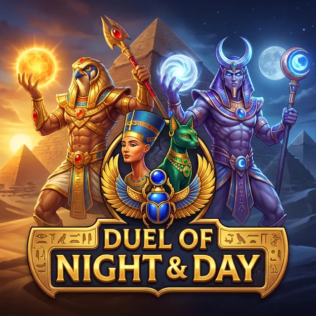 Duel of Night & Day slot artwork