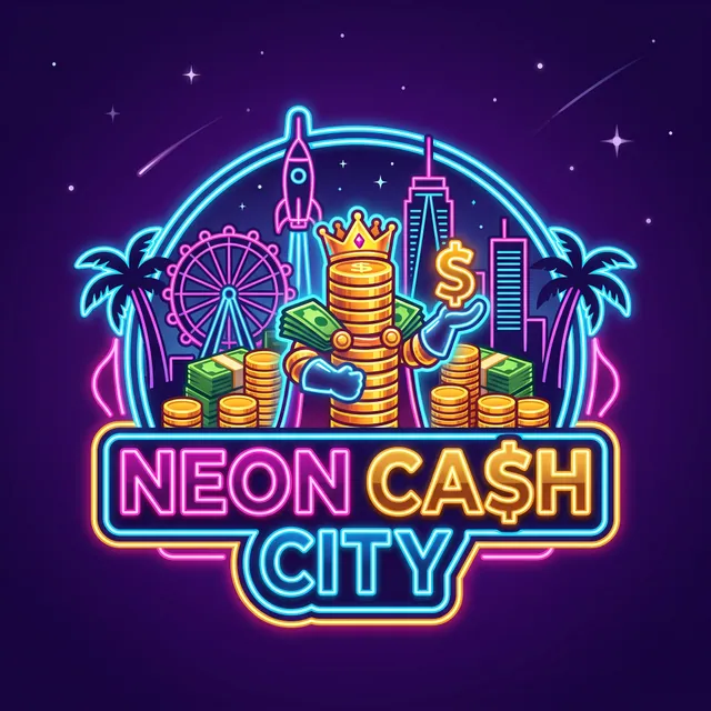 Neon Cash City slot artwork