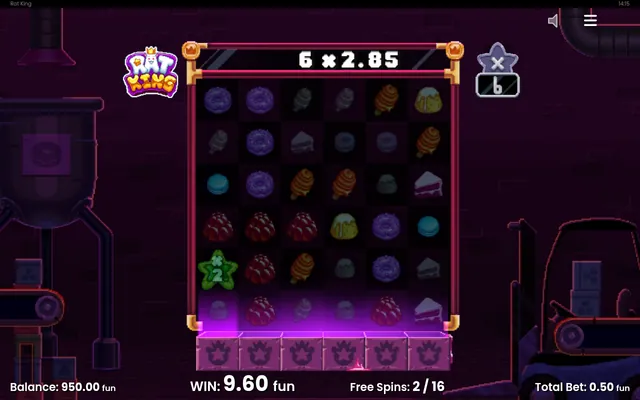 Rat King – free spins round, themed around arcade games (3)