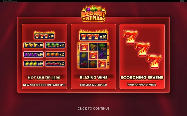 Red Hot Multipliers: στιγμιότυπο 4 από το παιχνίδι