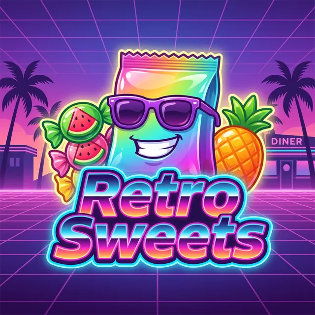 Retro Sweets slot artwork