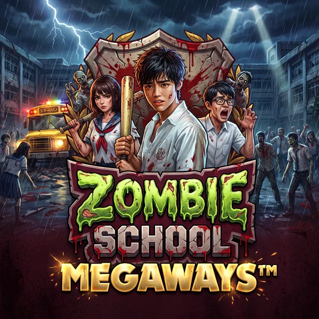 Zombie School Megaways slot artwork